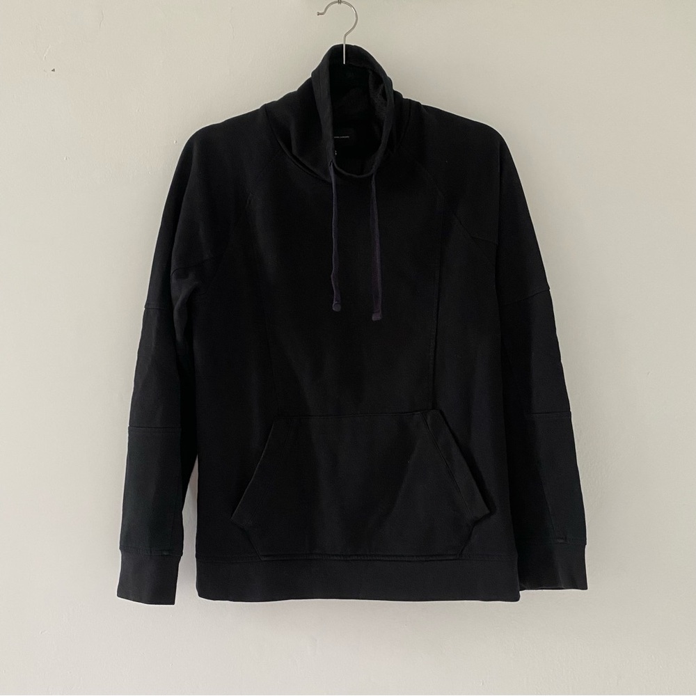 Black Mock-Neck Sweatshirt Sweater